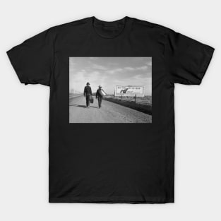 Hitchhiking to Los Angeles, 1937. Vintage Photo T-Shirt